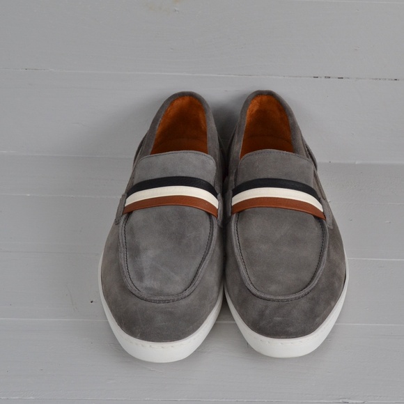 Allen Edmonds Port Washington Randolph Grey White Loafer Shoes Size 11.5D - Picture 2 of 11